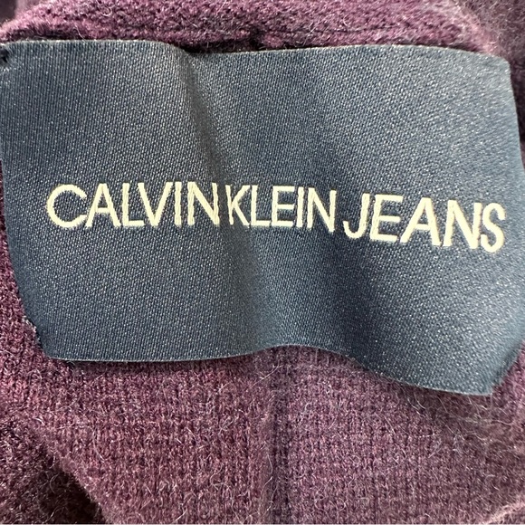 CALVIN KLEIN JEANS Sweater Purple Turtle Neck Long Sleeve Pullover Size … - Picture 5 of 10